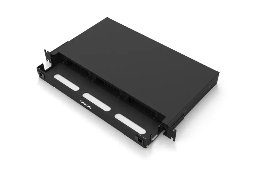 sliding patch panel with cable management
