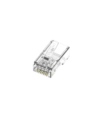 modular plug rj45 cat.6a utp 23/24 awg pass through