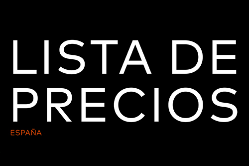 Price list for Spain