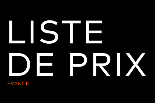 Price list for France