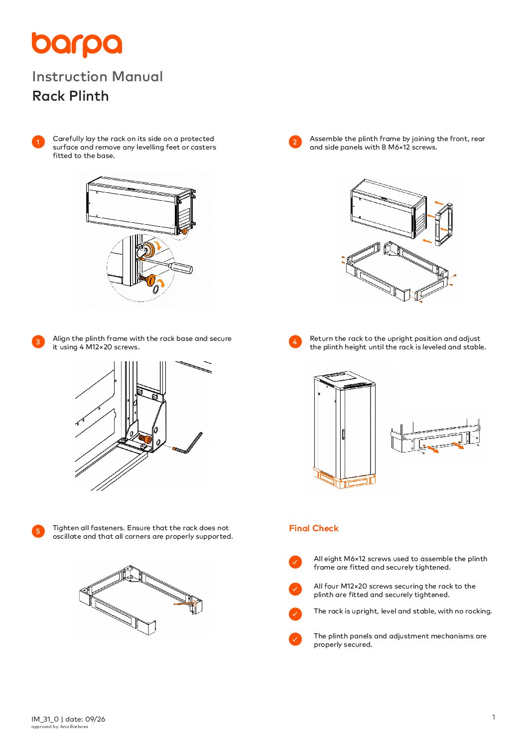 Plinth - Instruction Manual