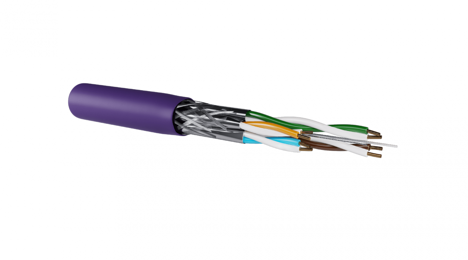 CAT 7 S-FTP patch cable, LSZH – Purple